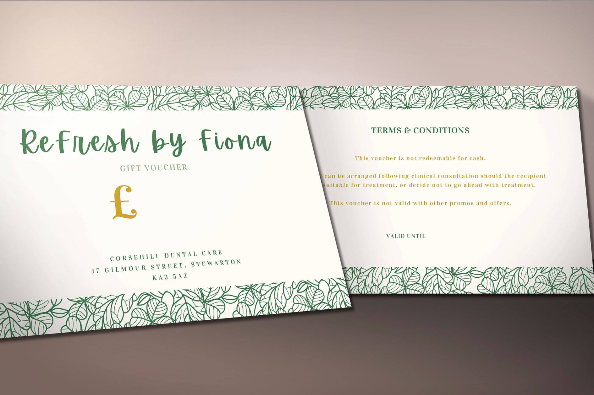 Refresh Gift Vouchers