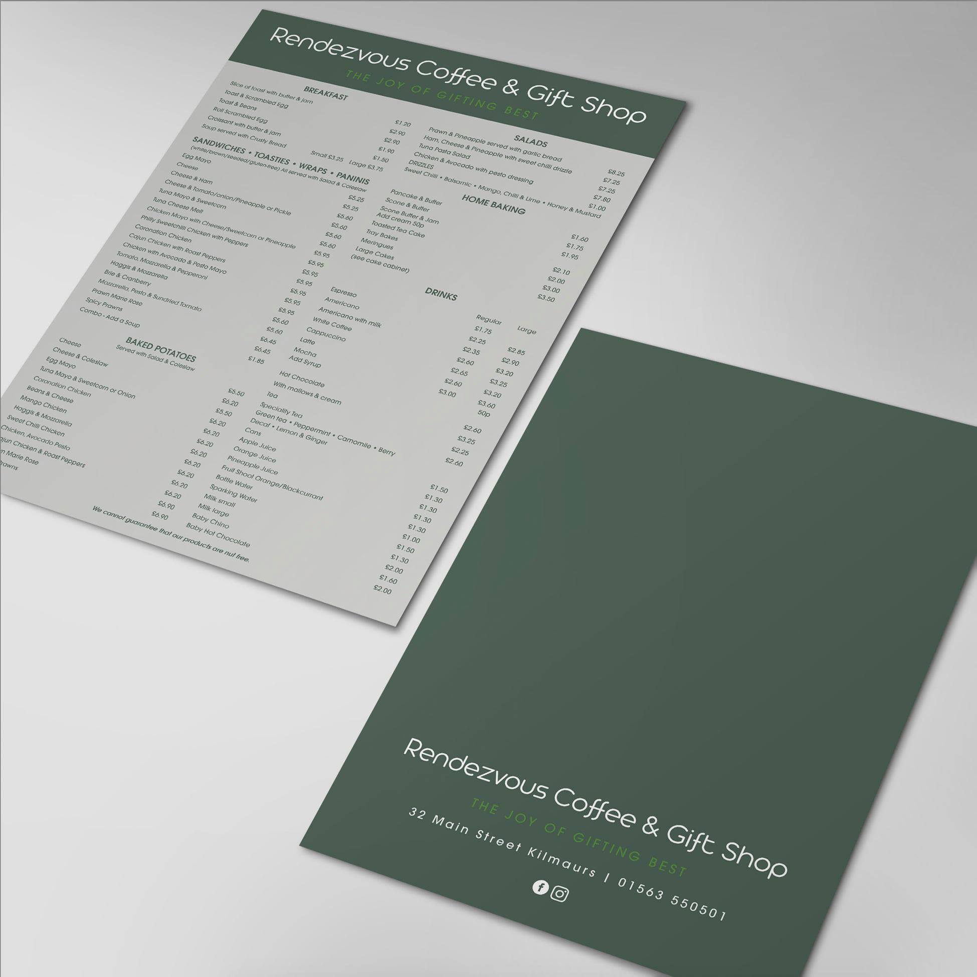 Rendezvous Menus